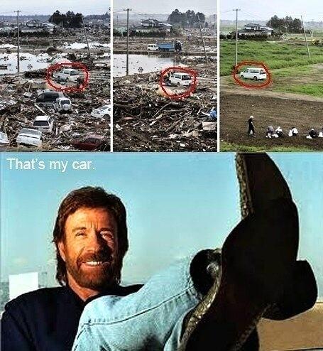 Chuck Norris a jeho auto