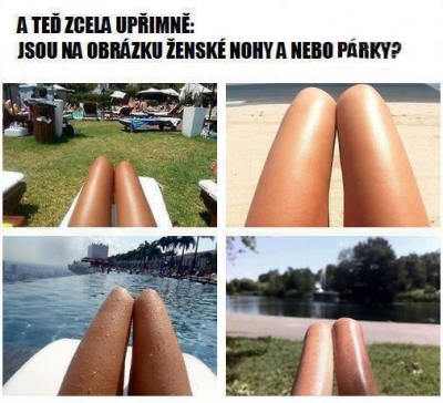 Ženské nohy alebo párky?