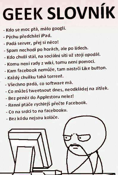 Geek slovník porekadiel