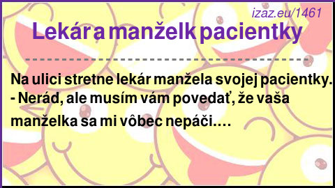 
Lekár a manželk pacientky
