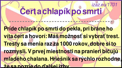 
Čert a chlapík po smrti
