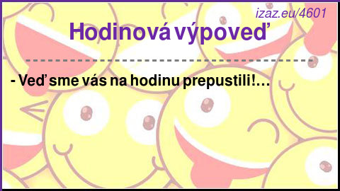 
Hodinová výpoveď
