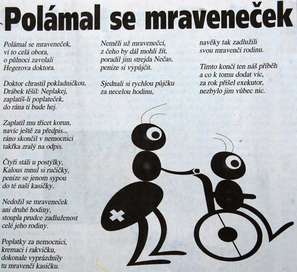 Polámal sa mraveček