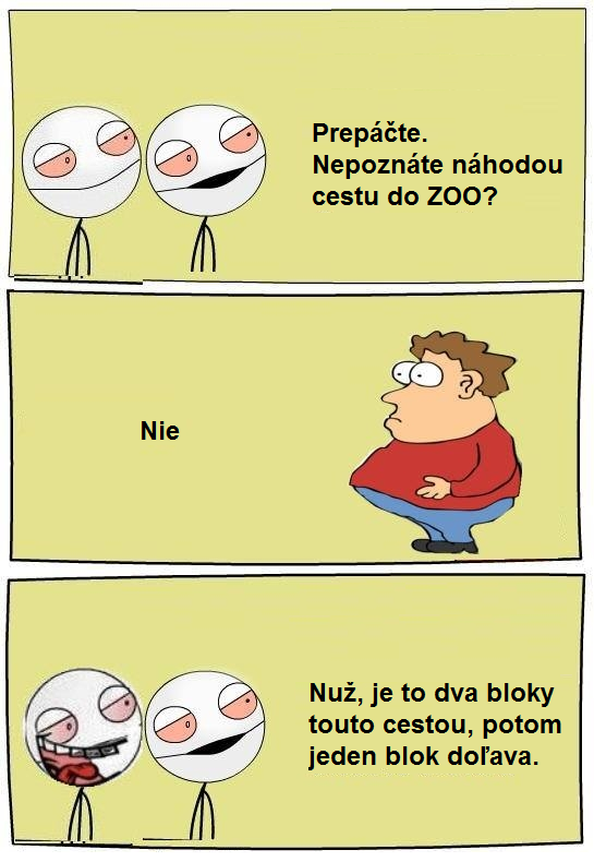 Poznáte cestu do zoo?