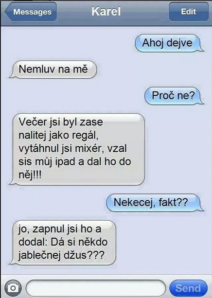 SMS: iPad a jablčný džús