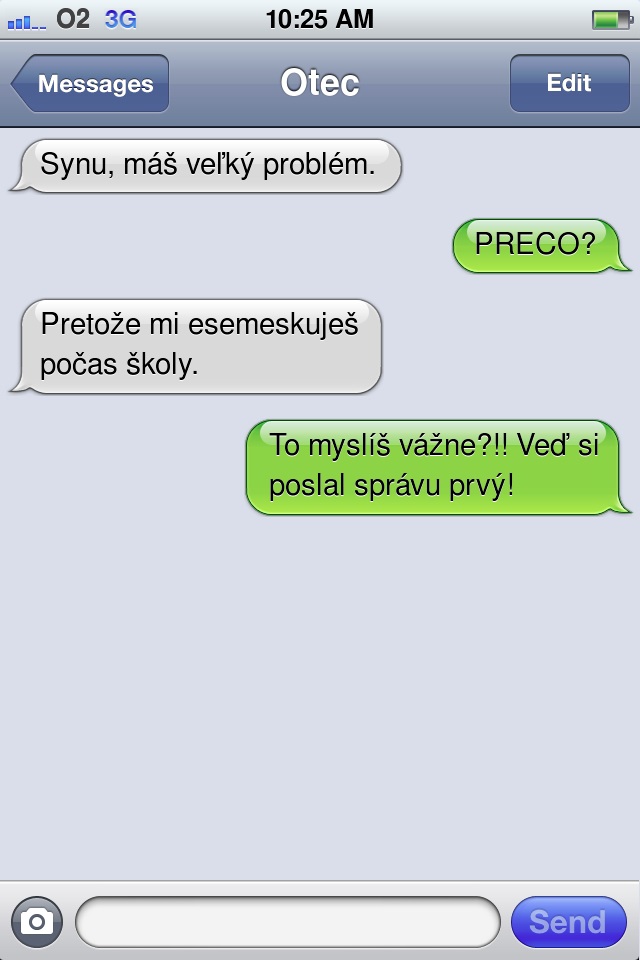 SMS: Veľký problém syna