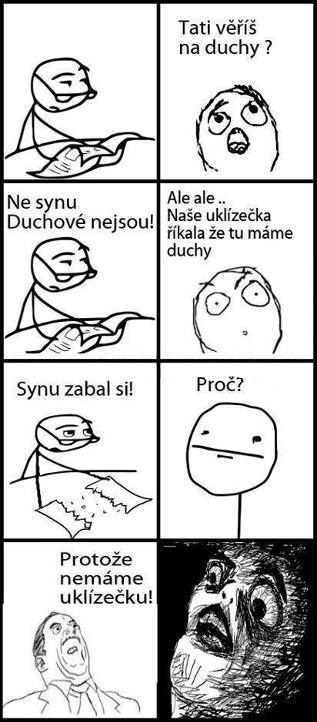 Syn a duchovia doma