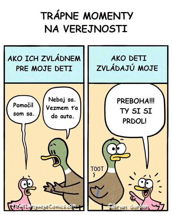 Trápne momenty na verejnosti