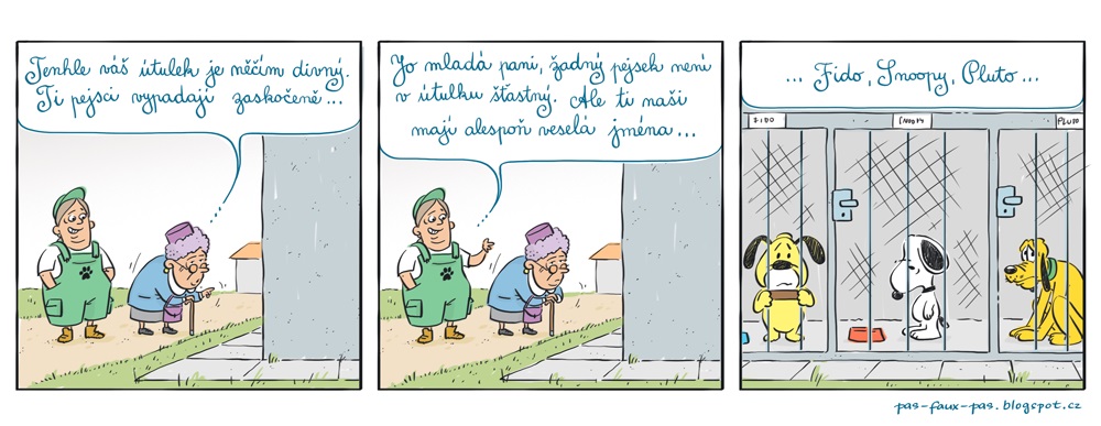 Veselé mená psov v útulku