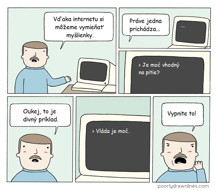 Výmena myšlienok vďaka internetu