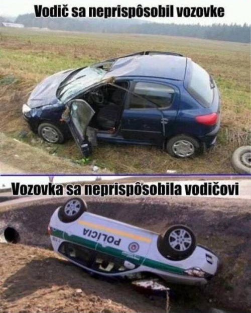 Vozovka a rôzni vodiči